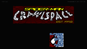 What Spidermancrawlspace.com website looked like in 2017 (6 years ago)