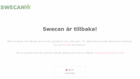 What Swecan.org website looked like in 2017 (6 years ago)