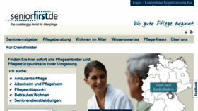 What Seniorfirst.de website looked like in 2017 (6 years ago)