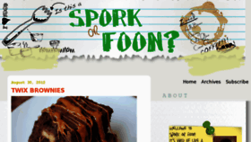What Sporkorfoon.com website looked like in 2017 (6 years ago)