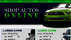 What Shopautosonline.com website looked like in 2017 (6 years ago)