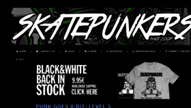 What Skatepunkers.net website looked like in 2017 (6 years ago)
