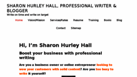 What Sharonhurleyhall.com website looked like in 2017 (6 years ago)