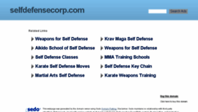 What Selfdefensecorp.com website looked like in 2017 (6 years ago)