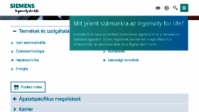 What Siemens.hu website looked like in 2017 (6 years ago)