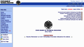 What Sbtebihar.gov.in website looked like in 2017 (6 years ago)