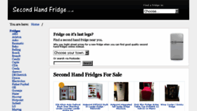 What Secondhandfridge.co.uk website looked like in 2017 (6 years ago)