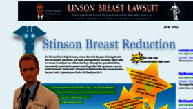 What Stinsonbreastreduction.com website looked like in 2017 (6 years ago)