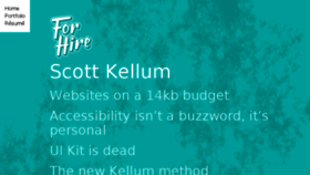 What Scottkellum.com website looked like in 2017 (6 years ago)