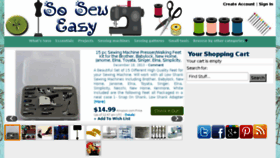 What So-sew-easy-store.com website looked like in 2017 (6 years ago)