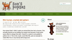 What Sonspopkes.com website looked like in 2017 (6 years ago)