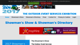 What Showmans-directory.co.uk website looked like in 2017 (6 years ago)