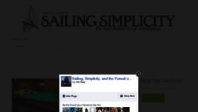 What Sailingsimplicity.com website looked like in 2017 (6 years ago)