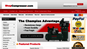 What Shopcompressor.com website looked like in 2017 (6 years ago)