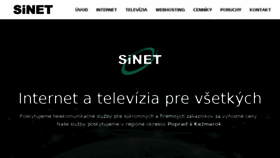 What Sinet.sk website looked like in 2017 (6 years ago)