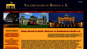 What Studienforum-berlin.de website looked like in 2017 (6 years ago)