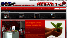 What Suaraonlineterkini.com website looked like in 2017 (6 years ago)