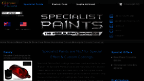 What Specialistpaints.com website looked like in 2017 (6 years ago)