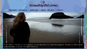 What Standupgirl.com website looked like in 2017 (6 years ago)