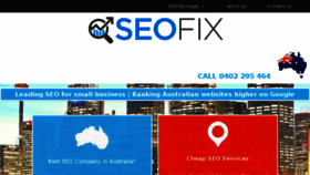 What Seofix.com.au website looked like in 2017 (6 years ago)