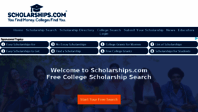 What Scholership.com website looked like in 2017 (6 years ago)