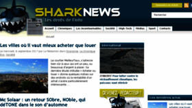 What Sharknews.fr website looked like in 2017 (8 years ago)