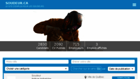 What Soudeur.ca website looked like in 2017 (6 years ago)