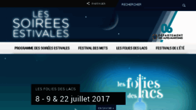 What Soirees-estivales.departement06.fr website looked like in 2017 (6 years ago)
