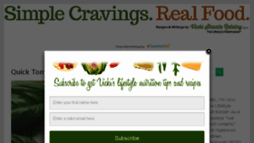 What Simplecravingsrealfood.com website looked like in 2017 (6 years ago)