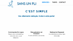 What Sans-un-pli.com website looked like in 2017 (6 years ago)