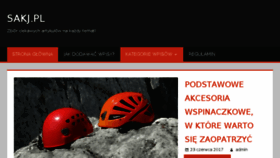 What Sakj.pl website looked like in 2017 (6 years ago)