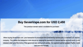 What Sevenvape.com website looked like in 2017 (6 years ago)
