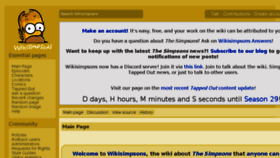 What Simpsonswiki.net website looked like in 2017 (6 years ago)