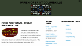What Saintcolumbkille.org website looked like in 2017 (6 years ago)
