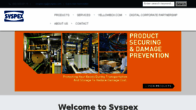 What Syspex.com website looked like in 2017 (6 years ago)
