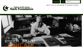 What Starkfoundation.org website looked like in 2017 (8 years ago)