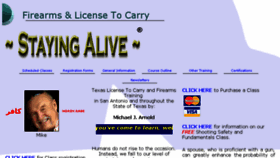 What Stayingalive.info website looked like in 2017 (6 years ago)