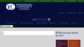What Spartanburgcommunitycollege.com website looked like in 2017 (6 years ago)