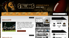 What Stallions.cz website looked like in 2017 (6 years ago)