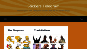 What Stickerstelegram.com website looked like in 2017 (6 years ago)
