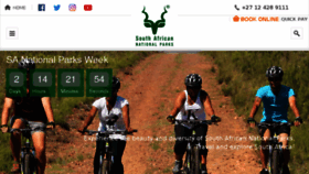 What Sanparks.com website looked like in 2017 (6 years ago)