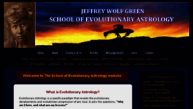 What Schoolofevolutionaryastrology.com website looked like in 2017 (6 years ago)