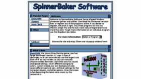 What Spinnerbaker.com website looked like in 2017 (6 years ago)
