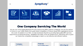 What Symphony.com.my website looked like in 2017 (6 years ago)