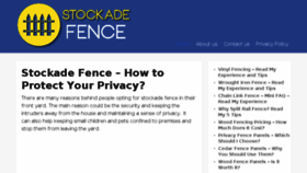 What Stockade-fence.com website looked like in 2017 (6 years ago)
