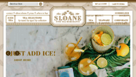 What Sloanetea.com website looked like in 2017 (6 years ago)