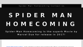 What Spidermanhomecoming.yolasite.com website looked like in 2017 (6 years ago)