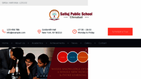 What Satlujpublicschool.org website looked like in 2017 (6 years ago)