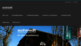 What Schmidt-bau.info website looked like in 2017 (6 years ago)
