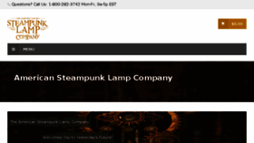 What Steampunklampcompany.com website looked like in 2017 (6 years ago)